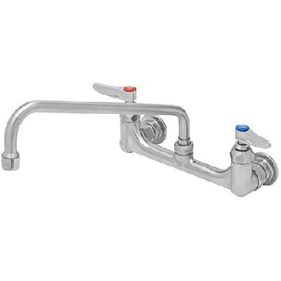 Double Pantry faucet Single Hole Base with 12" Swing Spout